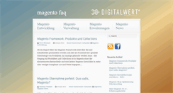 Desktop Screenshot of magento-faq.digitalwert.de