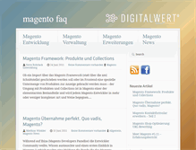 Tablet Screenshot of magento-faq.digitalwert.de